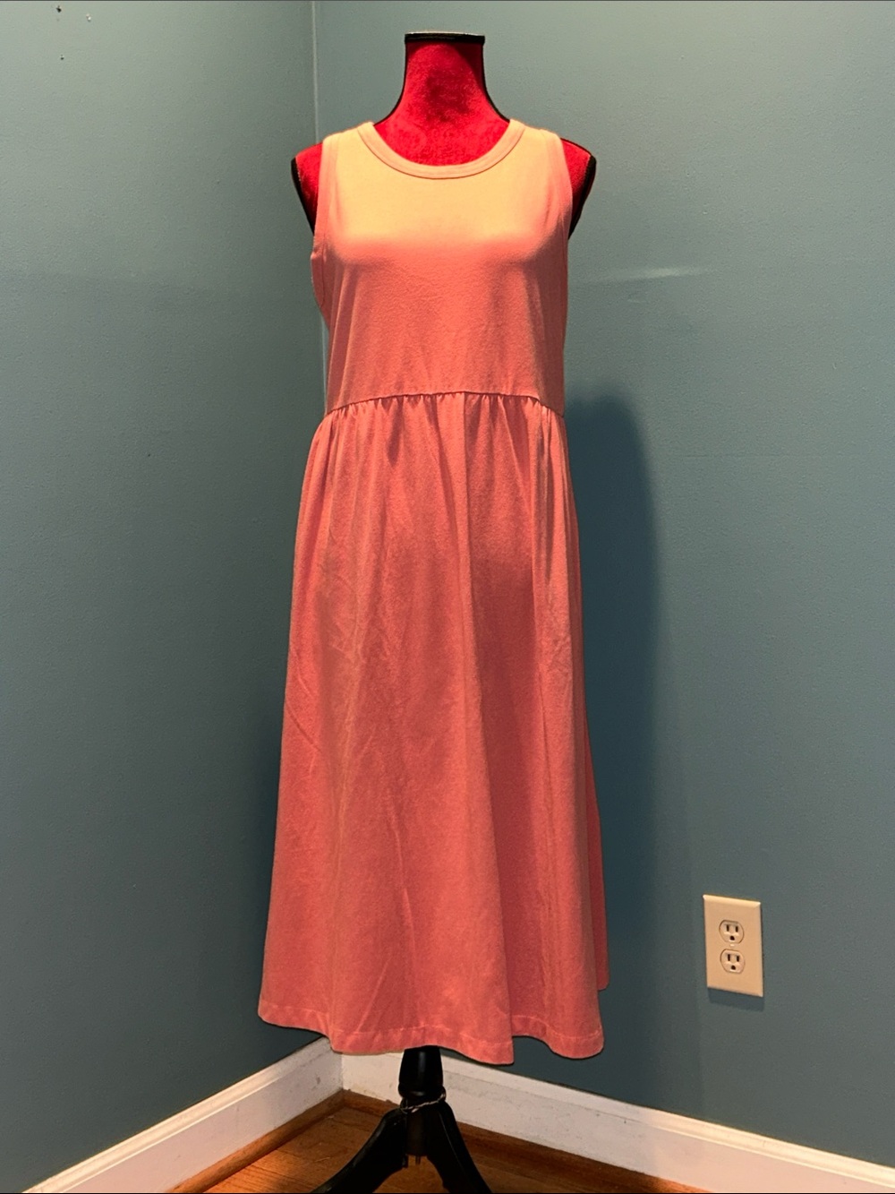a new day Coral Pink Sleeveless Midi Dress Size Large